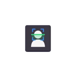 Generic user profile avatar icon in a dark square background.