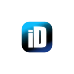 iD logo: white lowercase 'i' and uppercase 'D' on a blue rounded-square background.