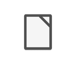 Document/file icon: a simple page with a folded corner on a dark background