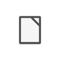 Document/file icon: a simple page with a folded corner on a dark background