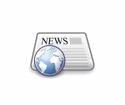liferea-feature-250x250-4 - Open Source Society Malta Newspaper and globe icon representing world news or global news updates.