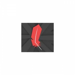 Red crystal shard with jagged base on a dark background, as a standalone icon