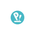 Teal circular icon featuring a white map pin marker with an exclamation mark inside.