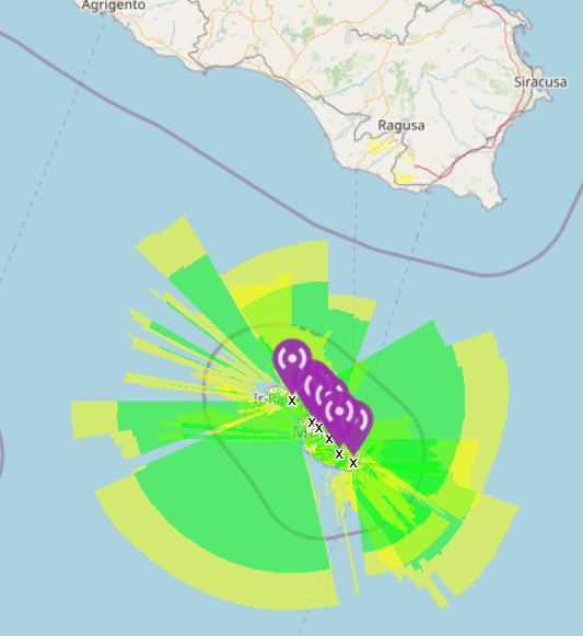 proposed map of nodes in malta and goxo with estimated coverage (4) - Open Source Society Malta