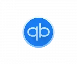 QuickBooks logo: white 'qb' letters inside a blue circle.
